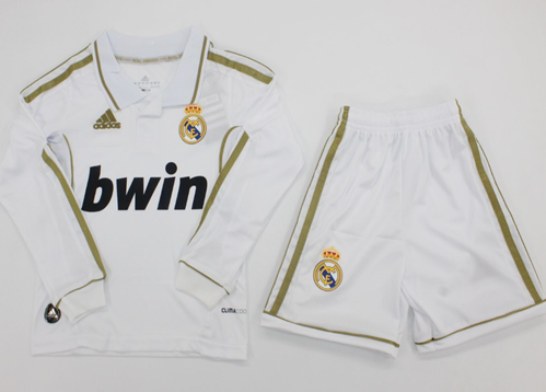 Real Madrid 1a Equipación 11/12 ML - NIÑOS